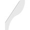 Ekena Millwork 3-in. W x 8-in. D x 12-in. H Geneva Architectural Grade PVC Knee Brace BRCP03X08X12GNV - alternate 4